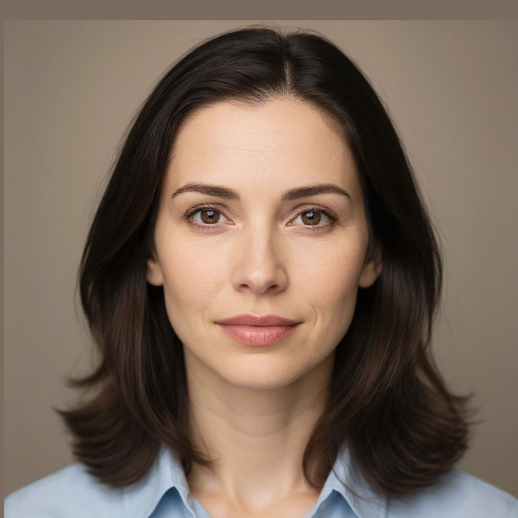 AI lip filler simulation on a synthetic model